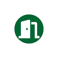 Icon of an open door
